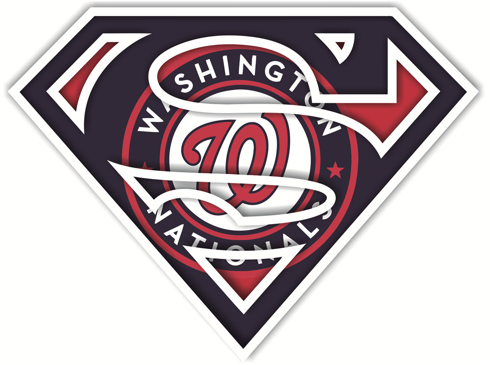 Washington Nationals superman logos fabric transfer